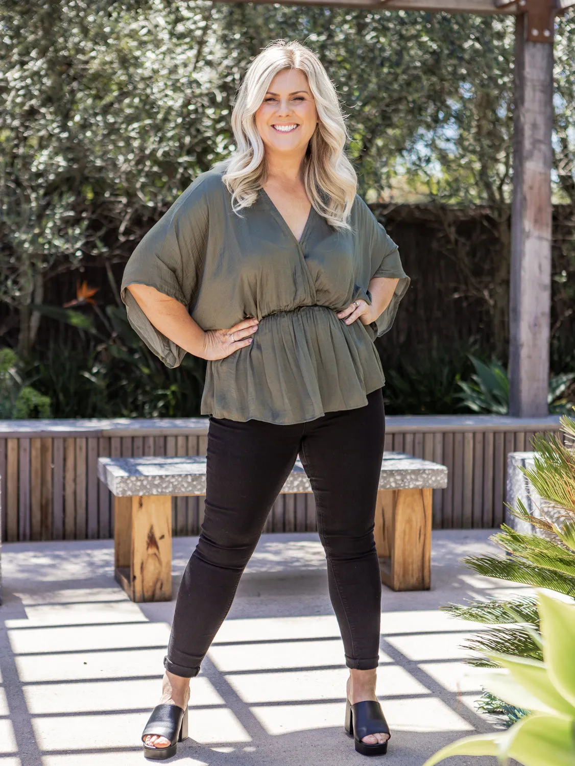 Barbados Top - Khaki