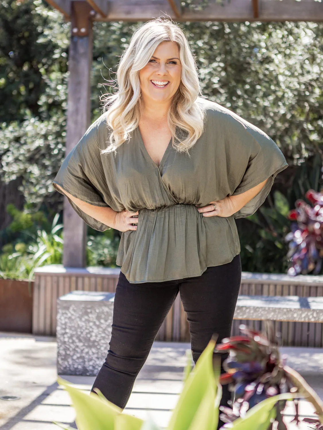 Barbados Top - Khaki