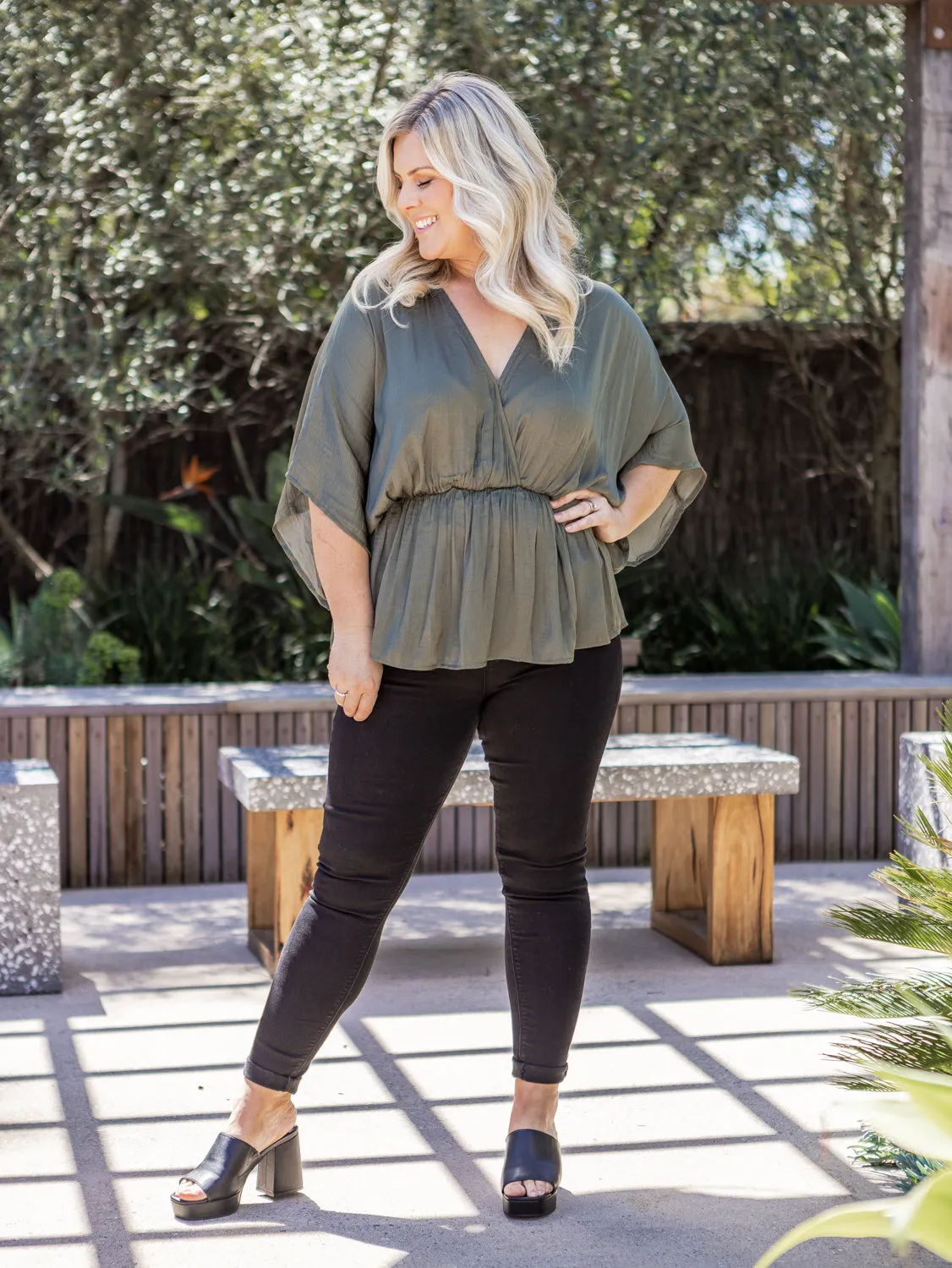 Barbados Top - Khaki
