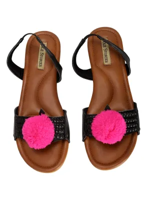 Flats-Criss Cross Black